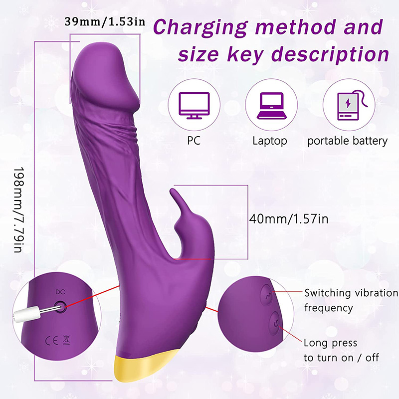 G-titik Kelinci Vibrator Klitoris Stimulator Dildos